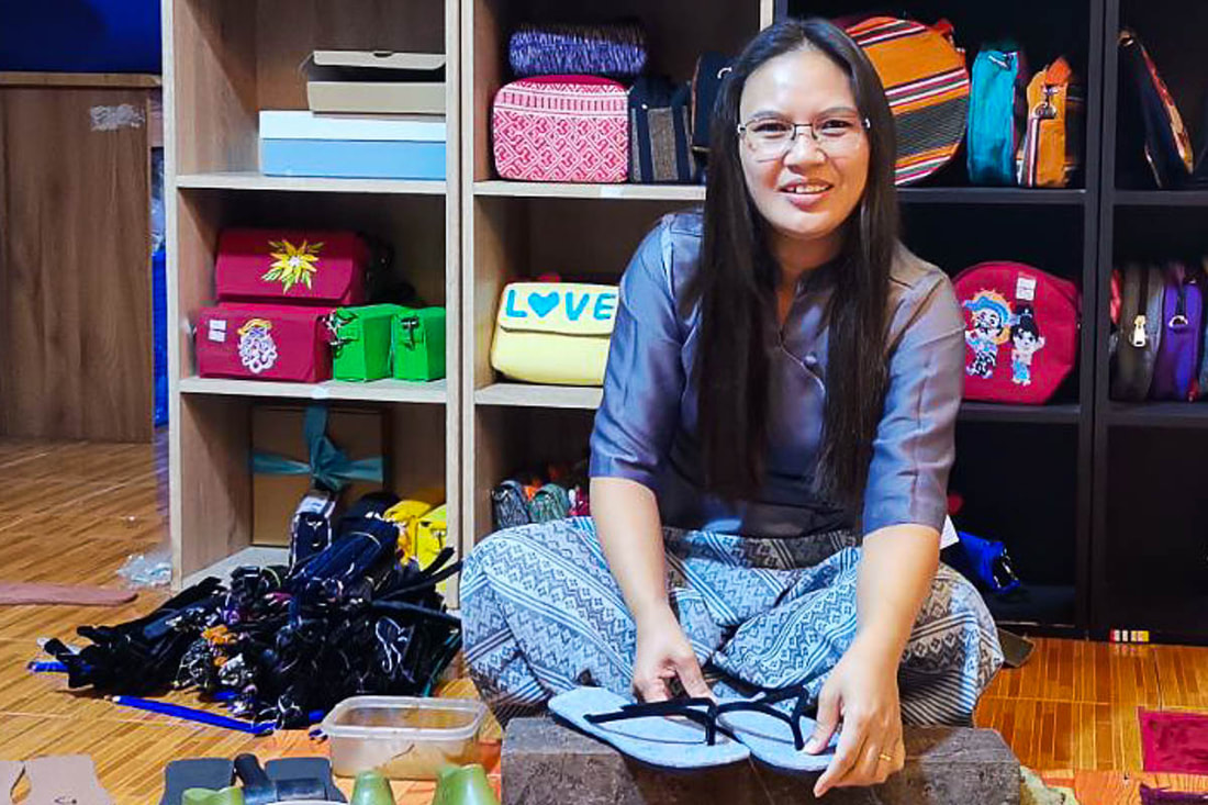 Kyi San Lwin, Founder of Precious Lady, helps women in Rakhing State, Myanmar, develop livelihoods and increase their financial independence.